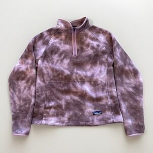 Patagonia Jacket Women M Fleece Marsupial Synchilla Sweater 25740 Mauve Gorpcore